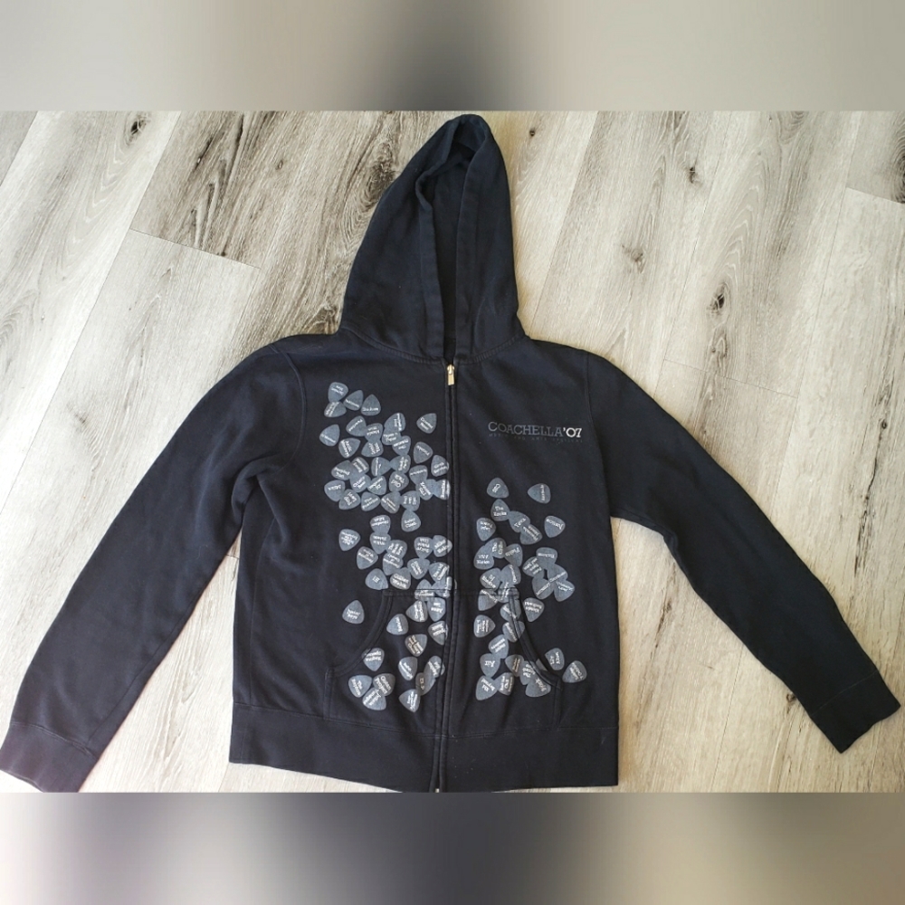 Coachella hoodie line up zip up Bjork Red Hot Chilli Peppers Sonic Youth